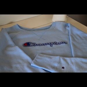 Baby Blue Champion Crewneck